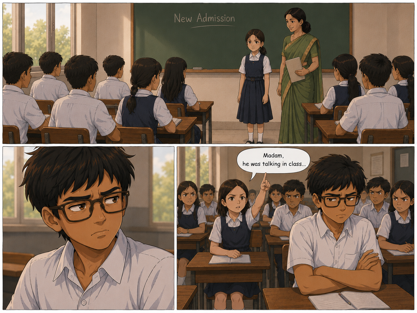 Lulu’s admission to Shifas’s fifth-standard classroom